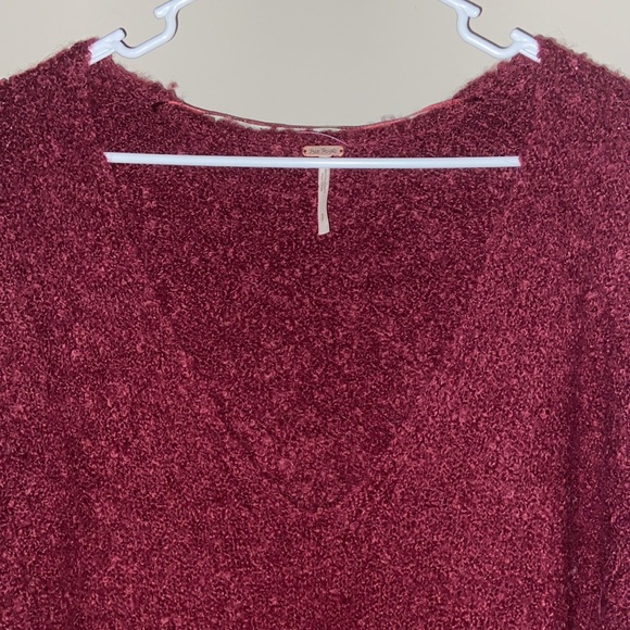 Free People Deep V-Neck Sweater - Picture 2 of 4